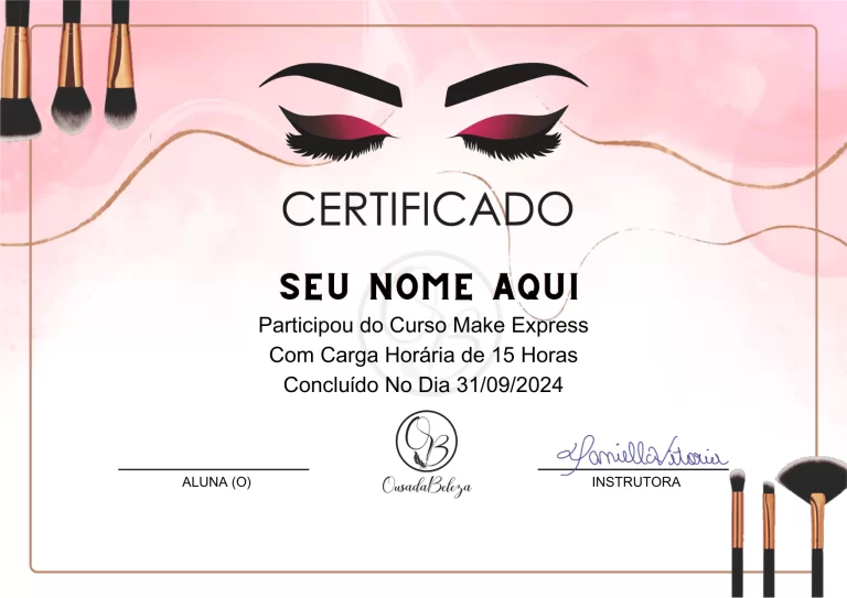Certificado Make Express - Pagina de Venda - Ass Expert