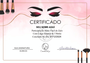 CERTIFICADO MAKE FÁCIL DO ZERO