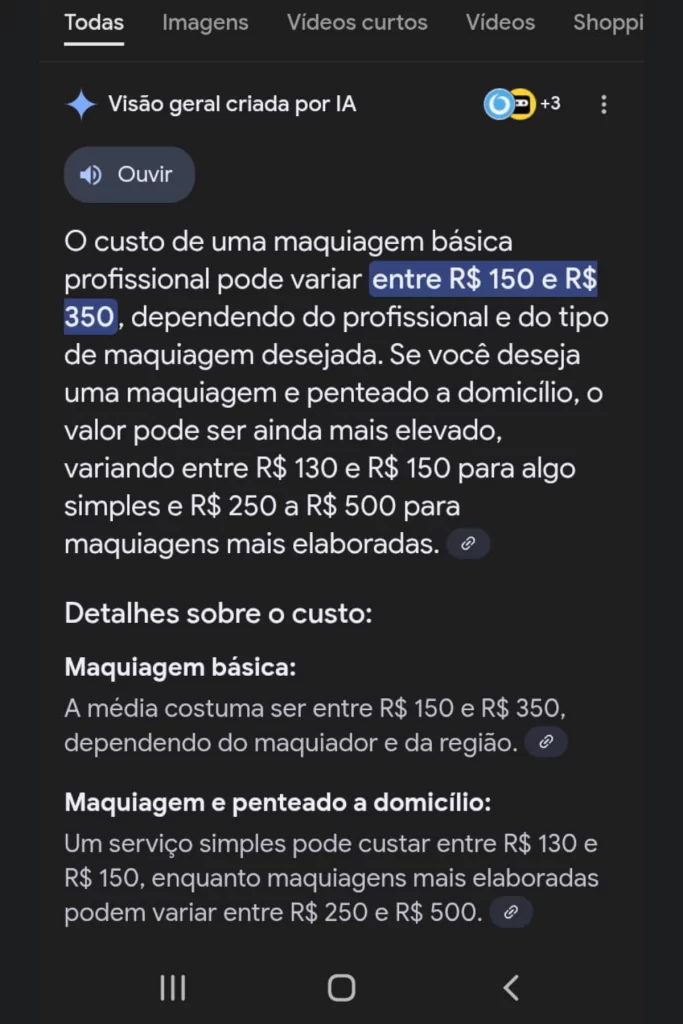 PESQUISA MAQUIAGEM BÁSICA